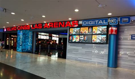 cartelera multicines las arenas|Cine Yelmo Las Arenas 3D 